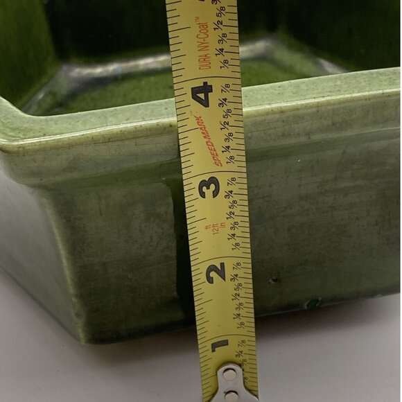 Vintage MCM Hager Planter Pot #4003 Hexagon Shaped Green Art Pottery *chip - Picture 11 of 12